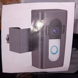 Smart Home Video Doorbell - Black  Anti Theft Mount For Ring Doorbell